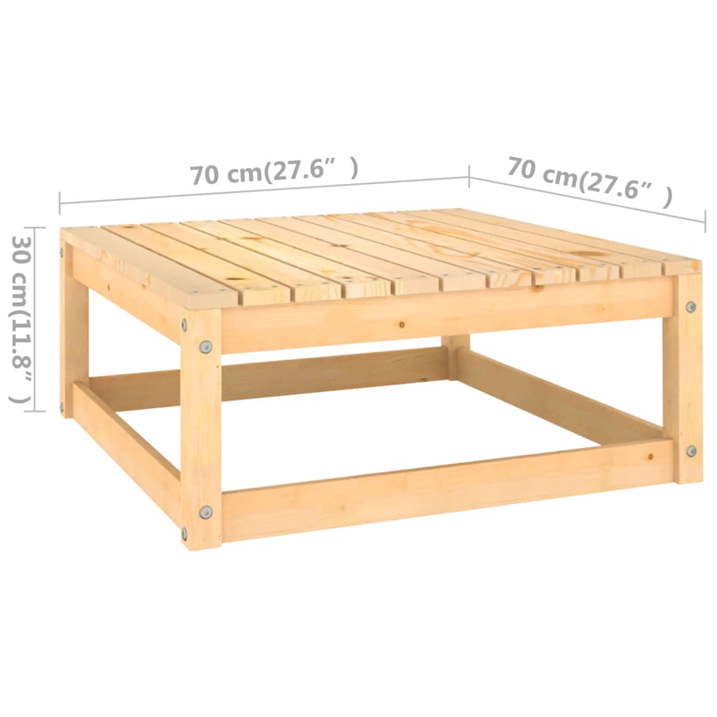 vidaXL Set Divani Giardino 6 pz con Cuscini in Legno Massello di Pino