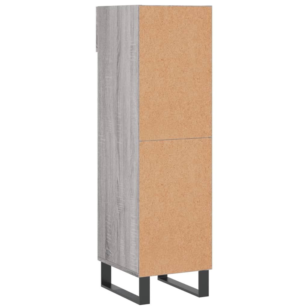 vidaXL Scarpiera Grigio Sonoma 30x35x105 cm in Legno Multistrato