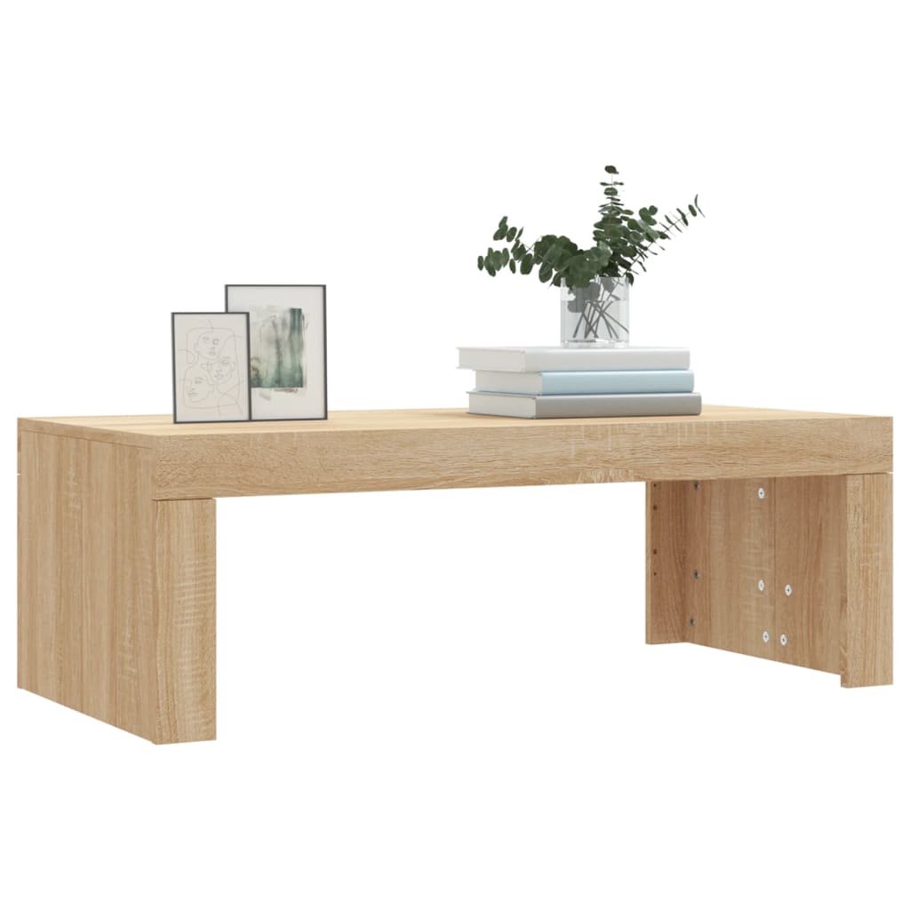 vidaXL Tavolino da Salotto Rovere Sonoma 102x50x36cm Legno Multistrato