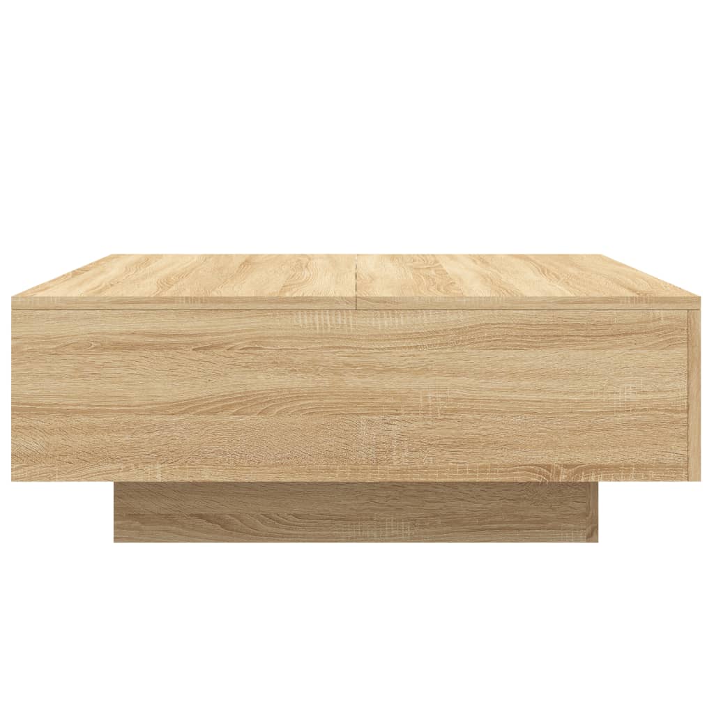 vidaXL Tavolino da Salotto Rovere Sonoma 80x80x31 cm Legno Multistrato