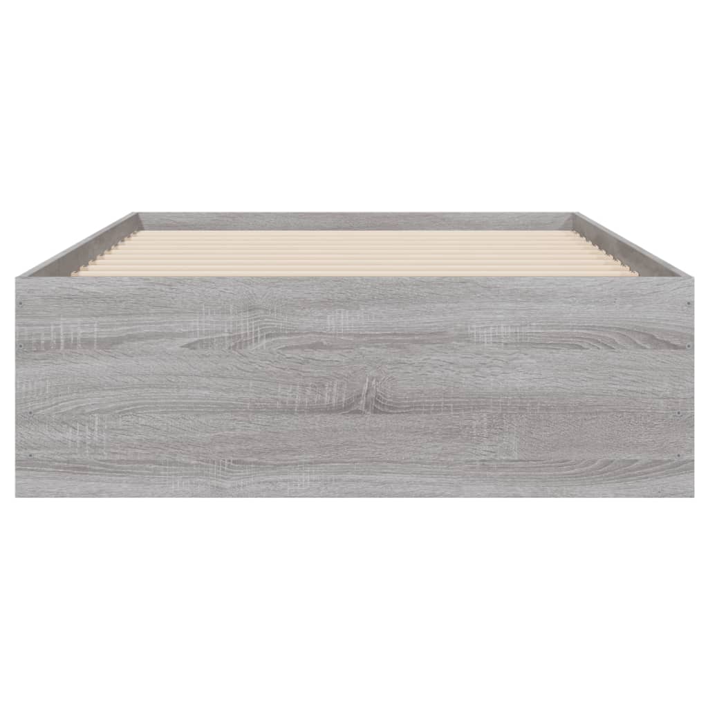 vidaXL Giroletto Cassetti Grigio Sonoma 90x190 cm Legno Multistrato