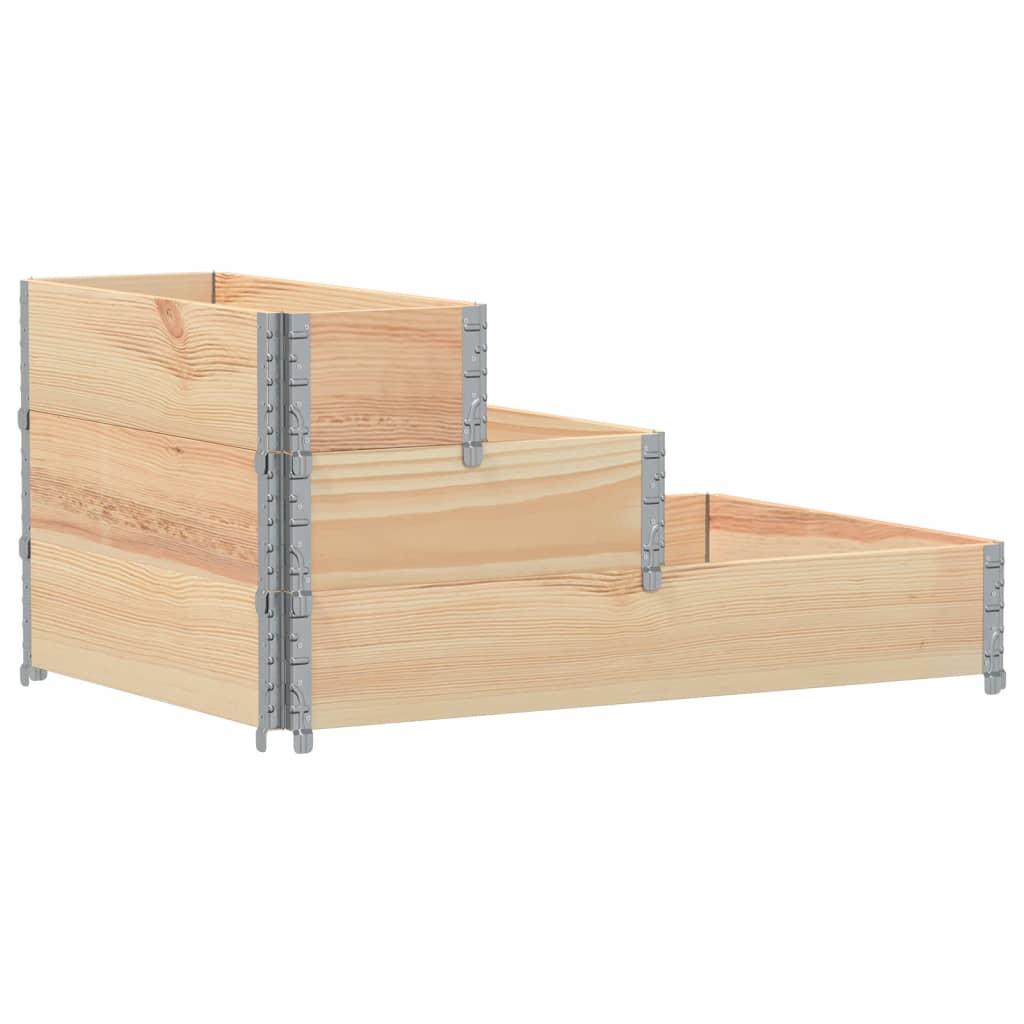 vidaXL Fioriera Rialzata 3 Livelli 120x80 cm Legno Massello di Pino