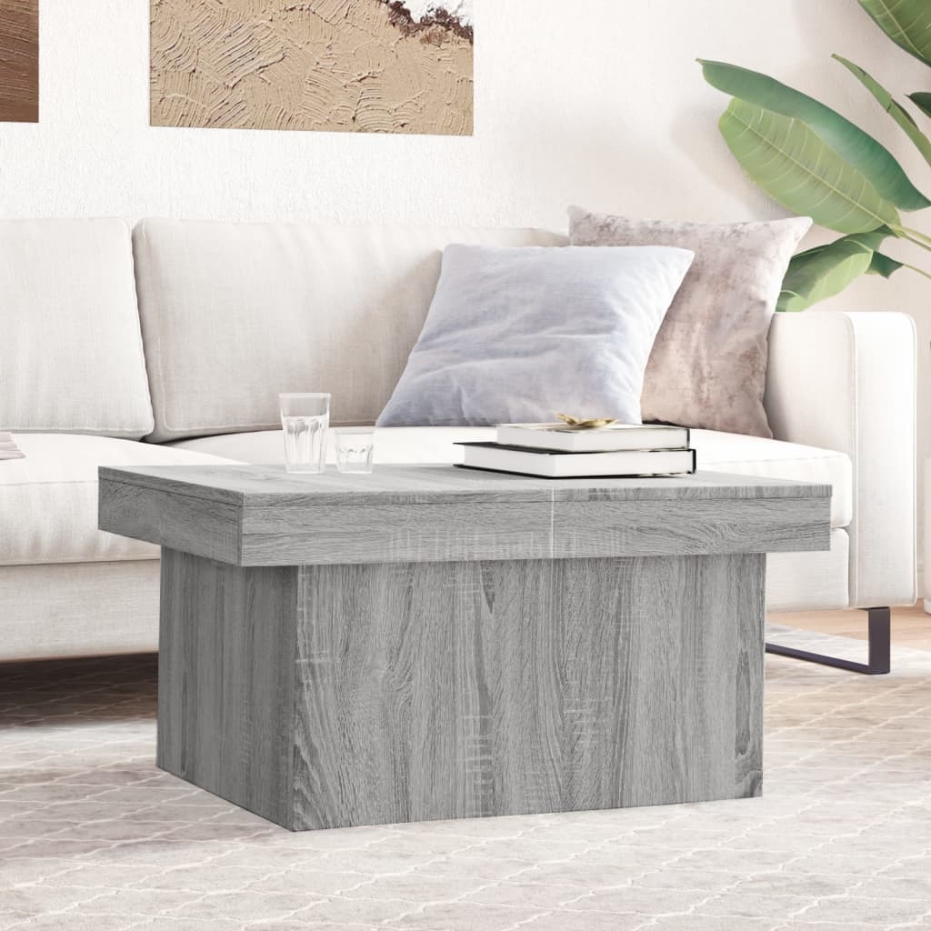 vidaXL Tavolino da Salotto Grigio Sonoma 80x55x40 cm Legno Multistrato