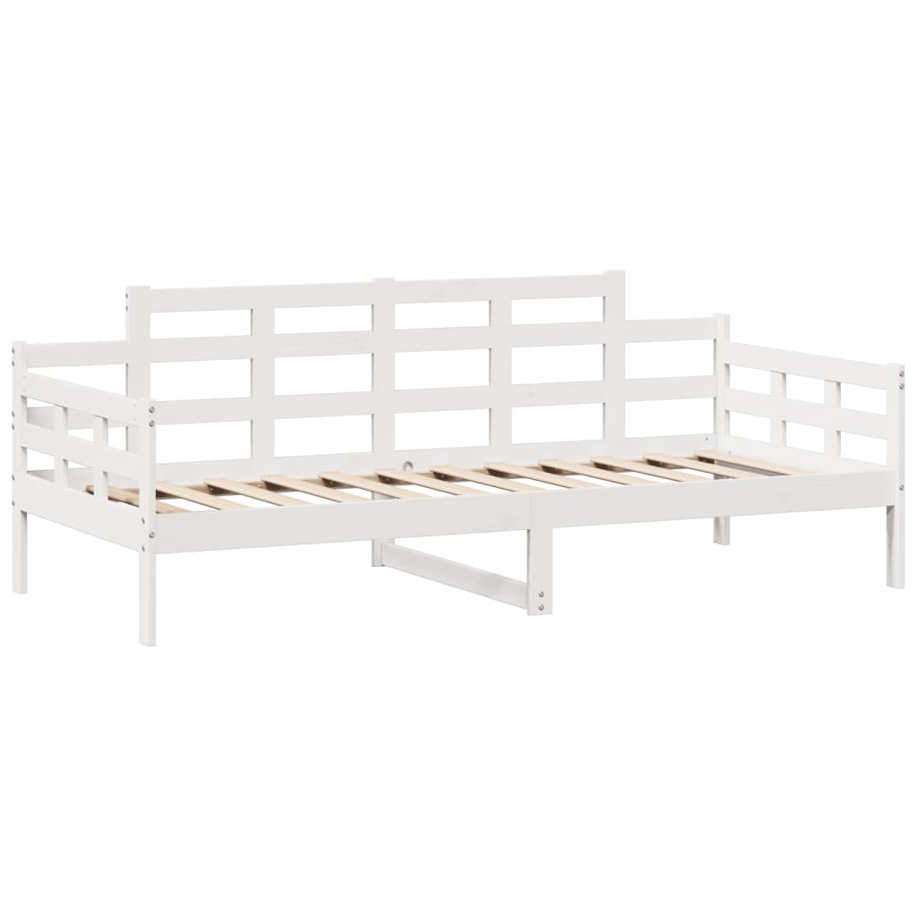 vidaXL Dormeuse con Cassetti Bianca 80x200 cm Legno Massello di Pino