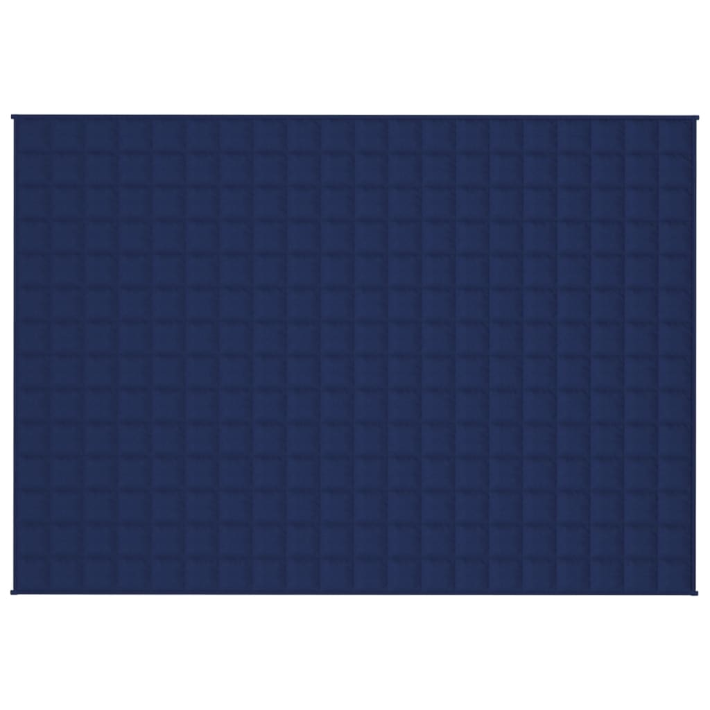 vidaXL Coperta Ponderata Blu 140x200 cm 10 kg Tessuto