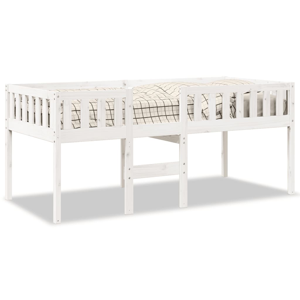 vidaXL Letto per Bambini senza Materasso Bianco 75x190cm Massello Pino