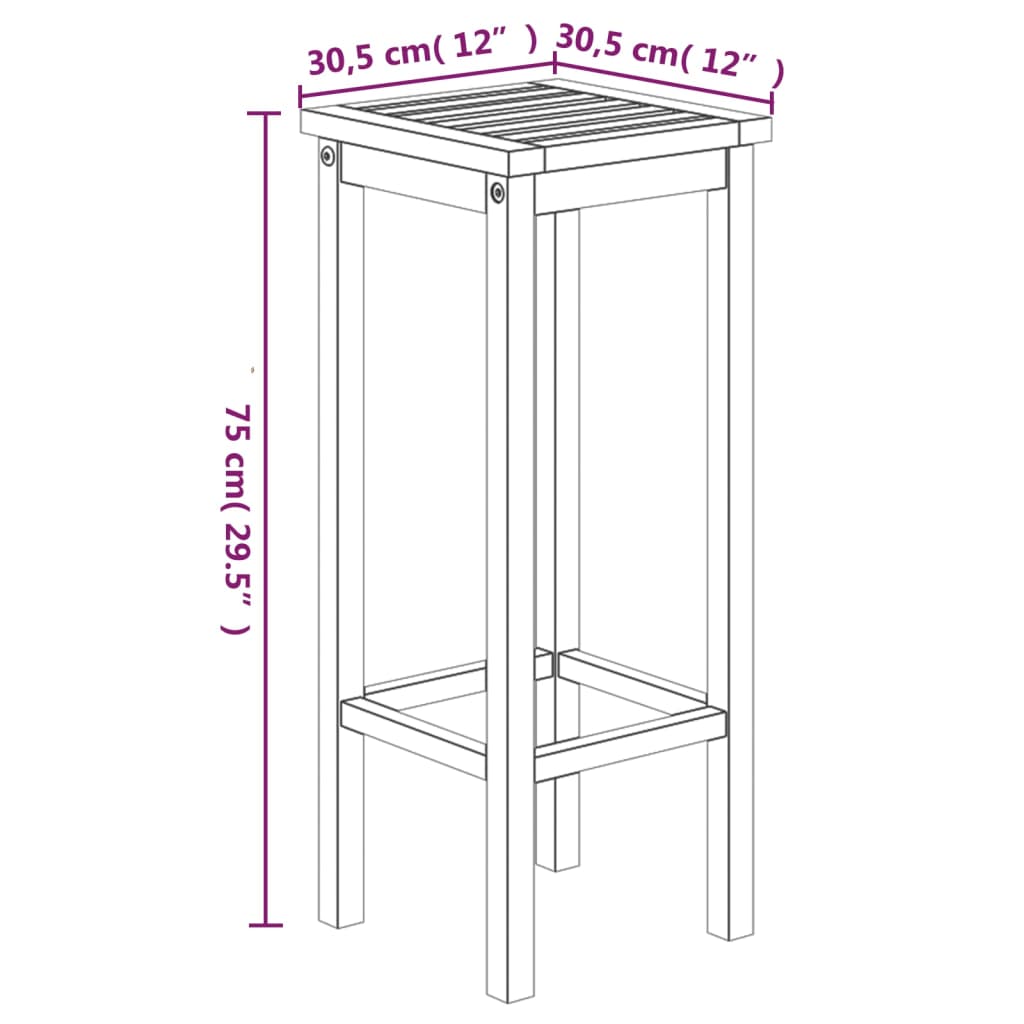 vidaXL Set da Bar da Giardino 5 pz in Legno Massello di Acacia