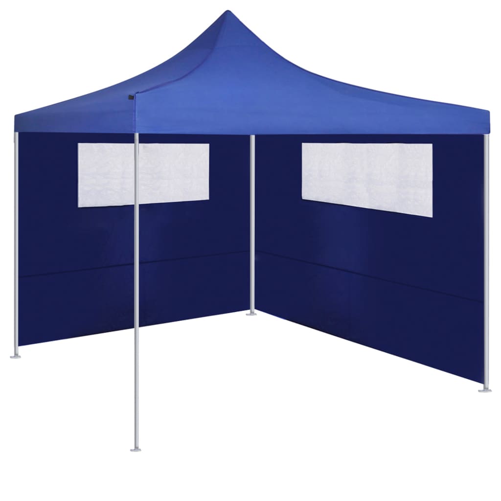 vidaXL Parete con Finestre per Gazebo 6x2 m Blu