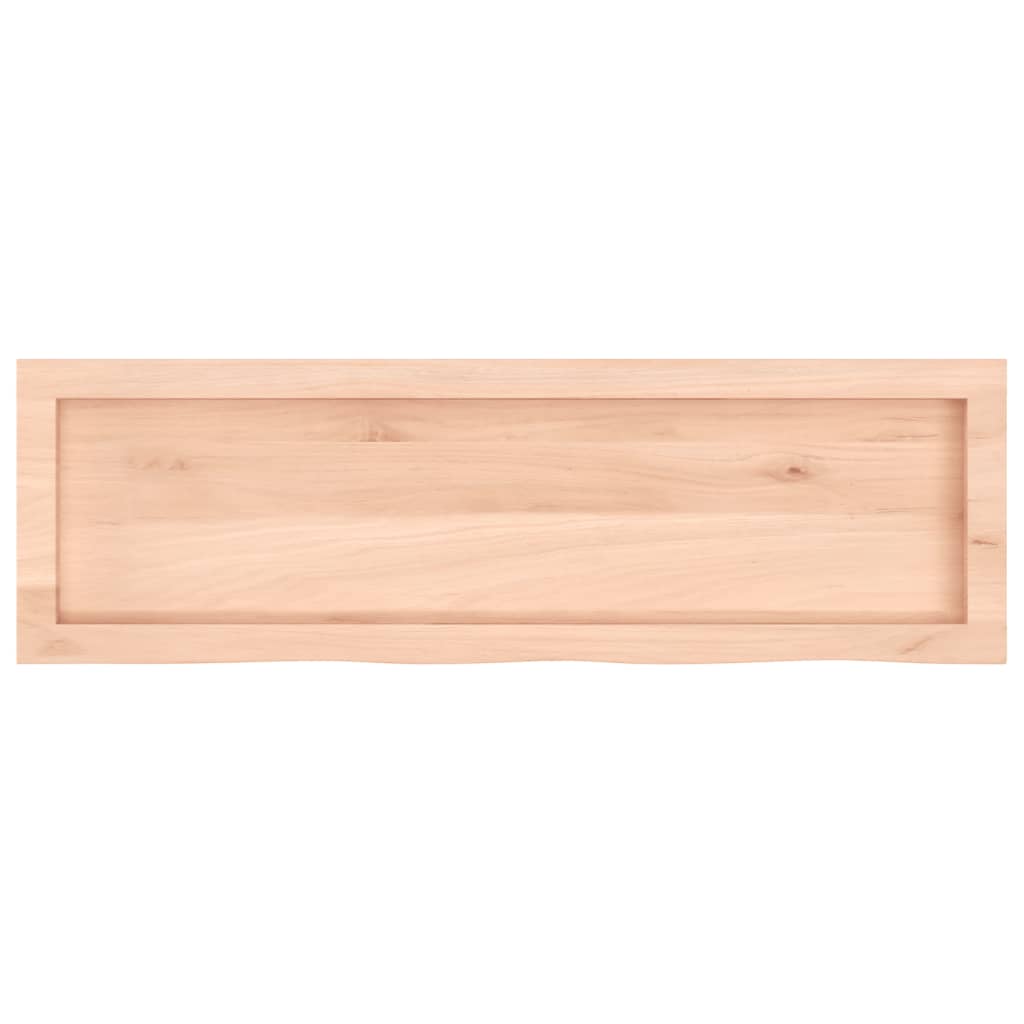 vidaXL Piano Bagno 100x30x(2-6) cm in Legno Massello Non Trattato