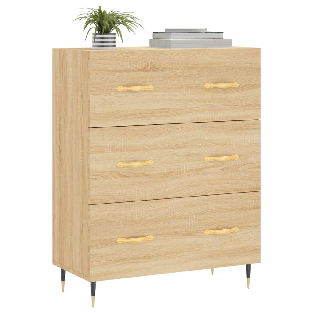 vidaXL Credenza Rovere Sonoma 69,5x34x90 cm in Legno Multistrato