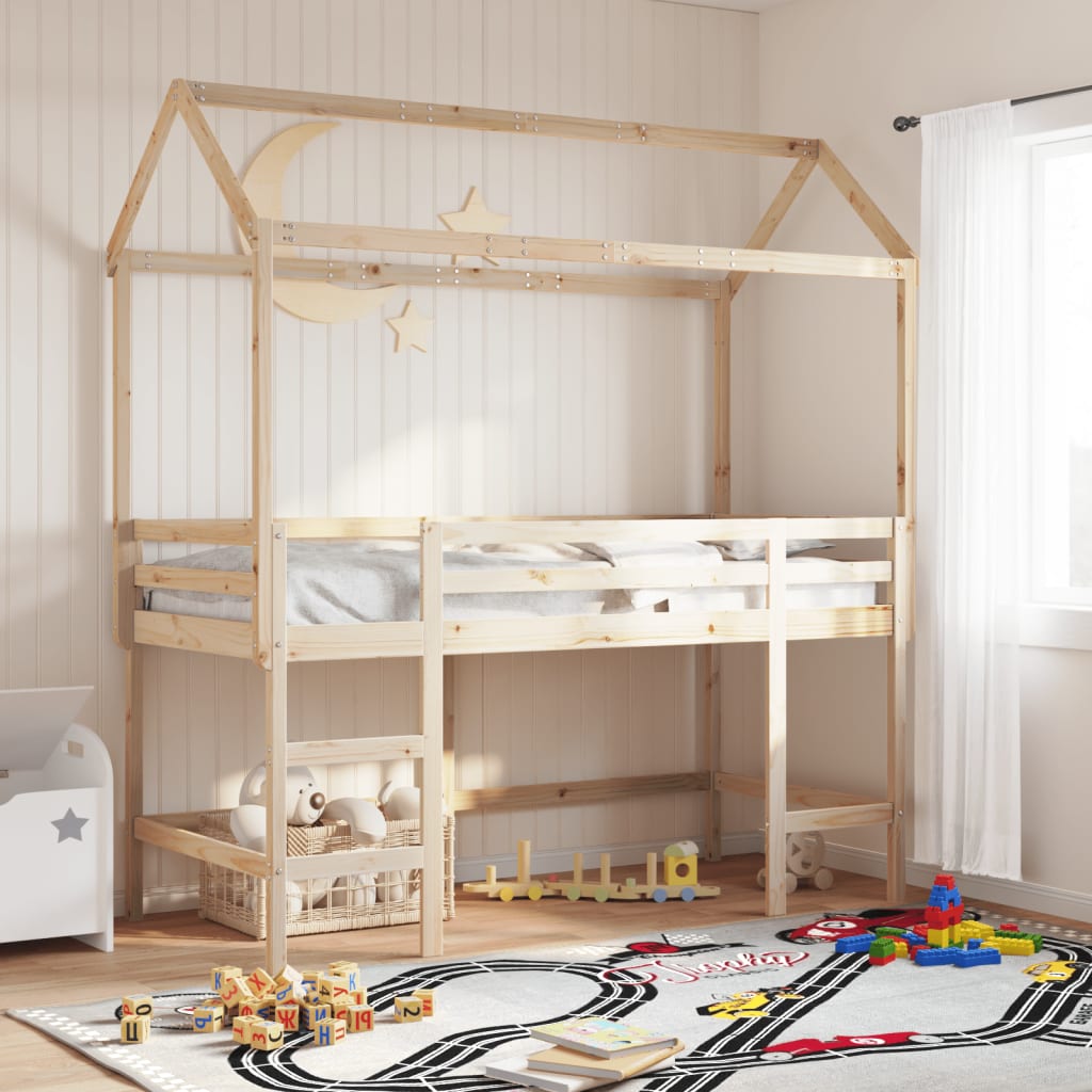 vidaXL Tetto per Letto Bambini 207x80,5x151,5cm Legno Massello di Pino