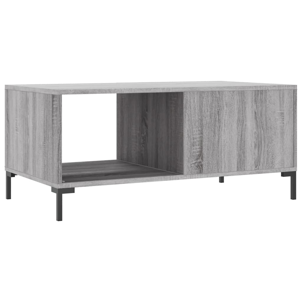 vidaXL Tavolino da Salotto Grigio Sonoma 90x50x40 cm Legno Multistrato