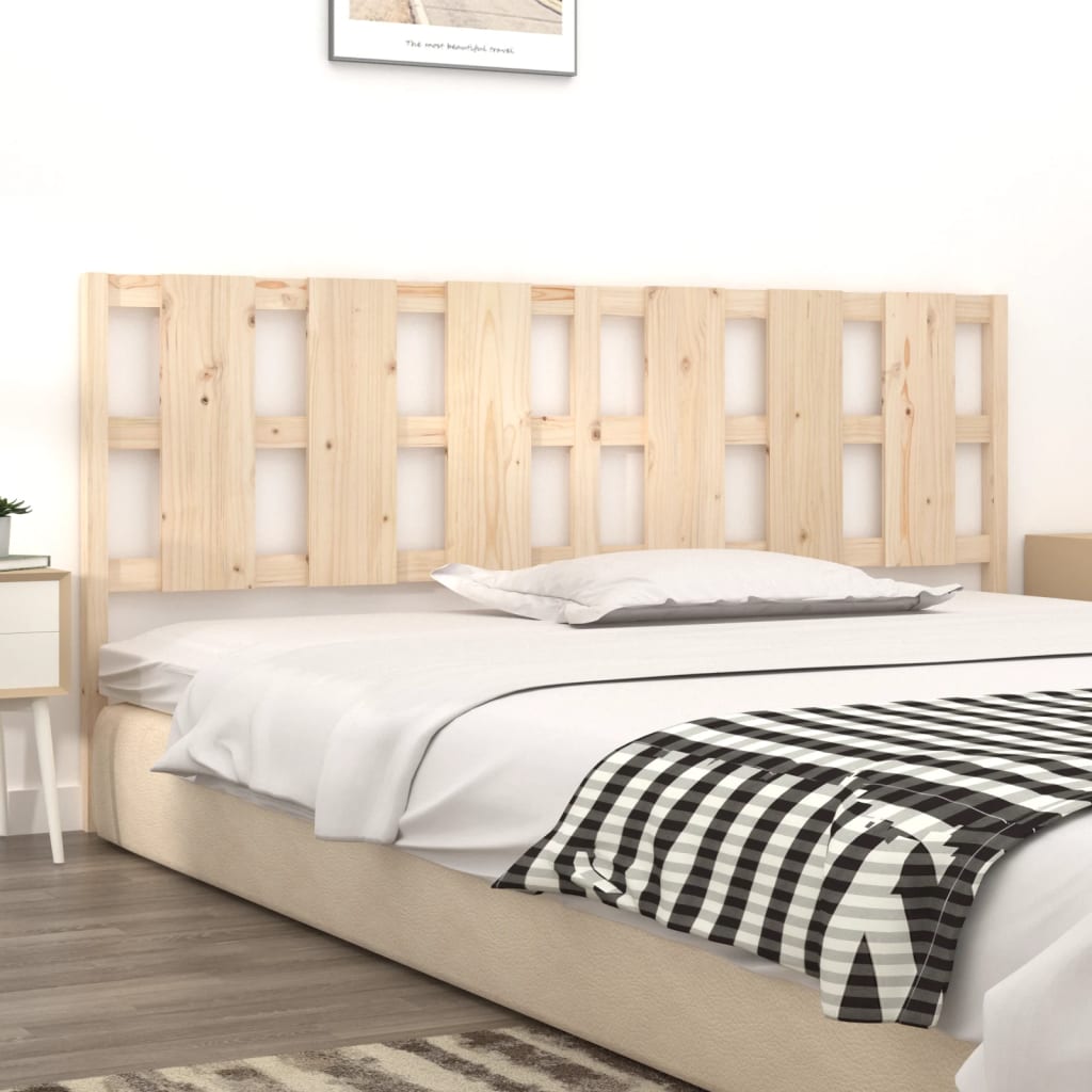 vidaXL Testiera per Letto 205,5x4x100 cm Legno Massello di Pino