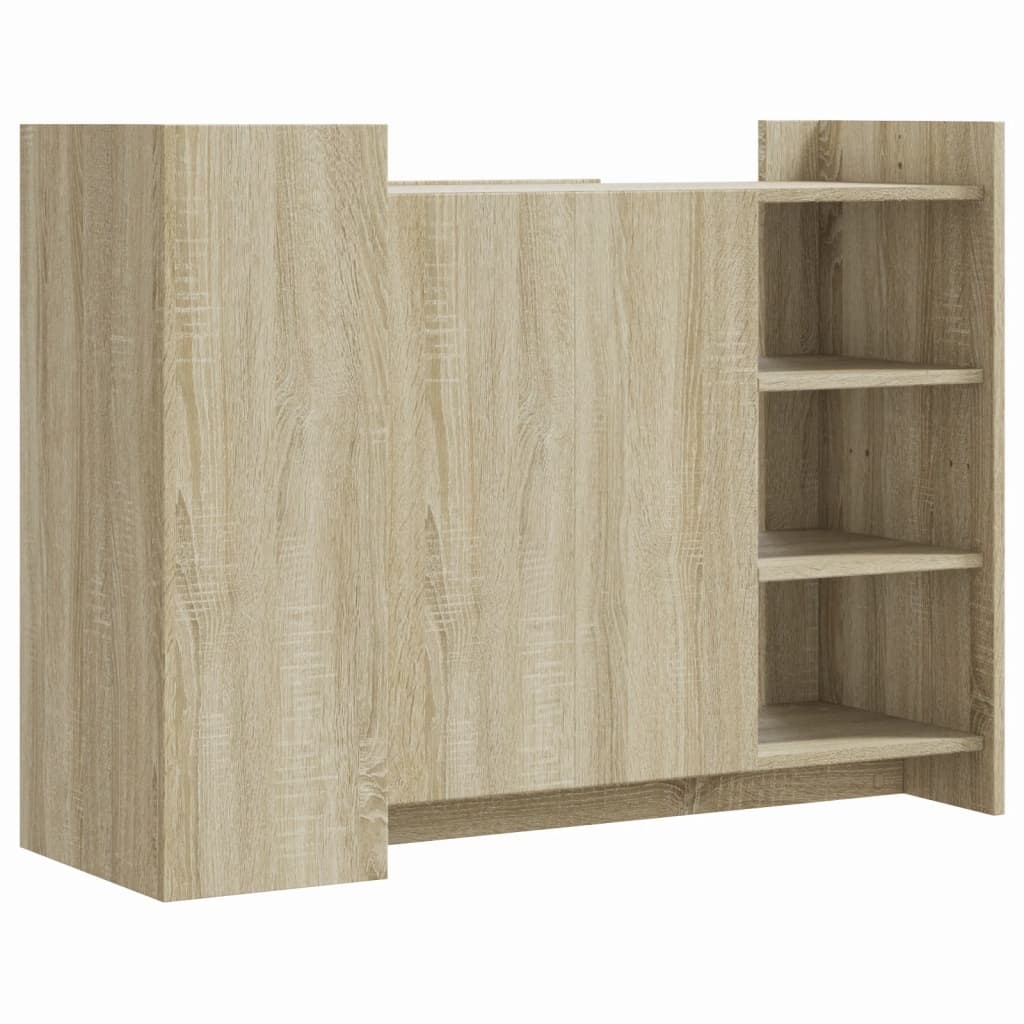 vidaXL Credenza Rovere Sonoma 100x35x75 cm in Legno Multistrato