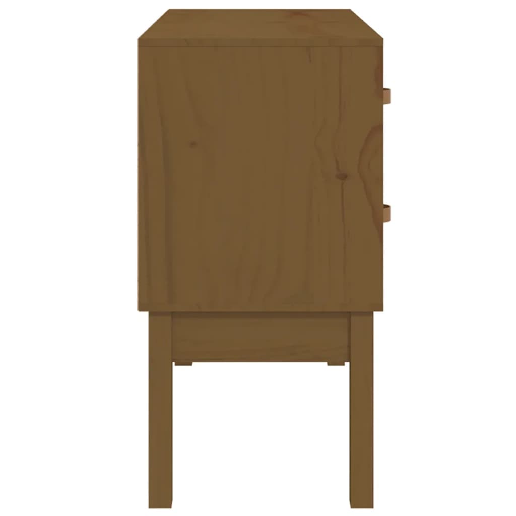 vidaXL Tavolo Consolle Ambra 90x40x78 cm in Legno Massello di Pino