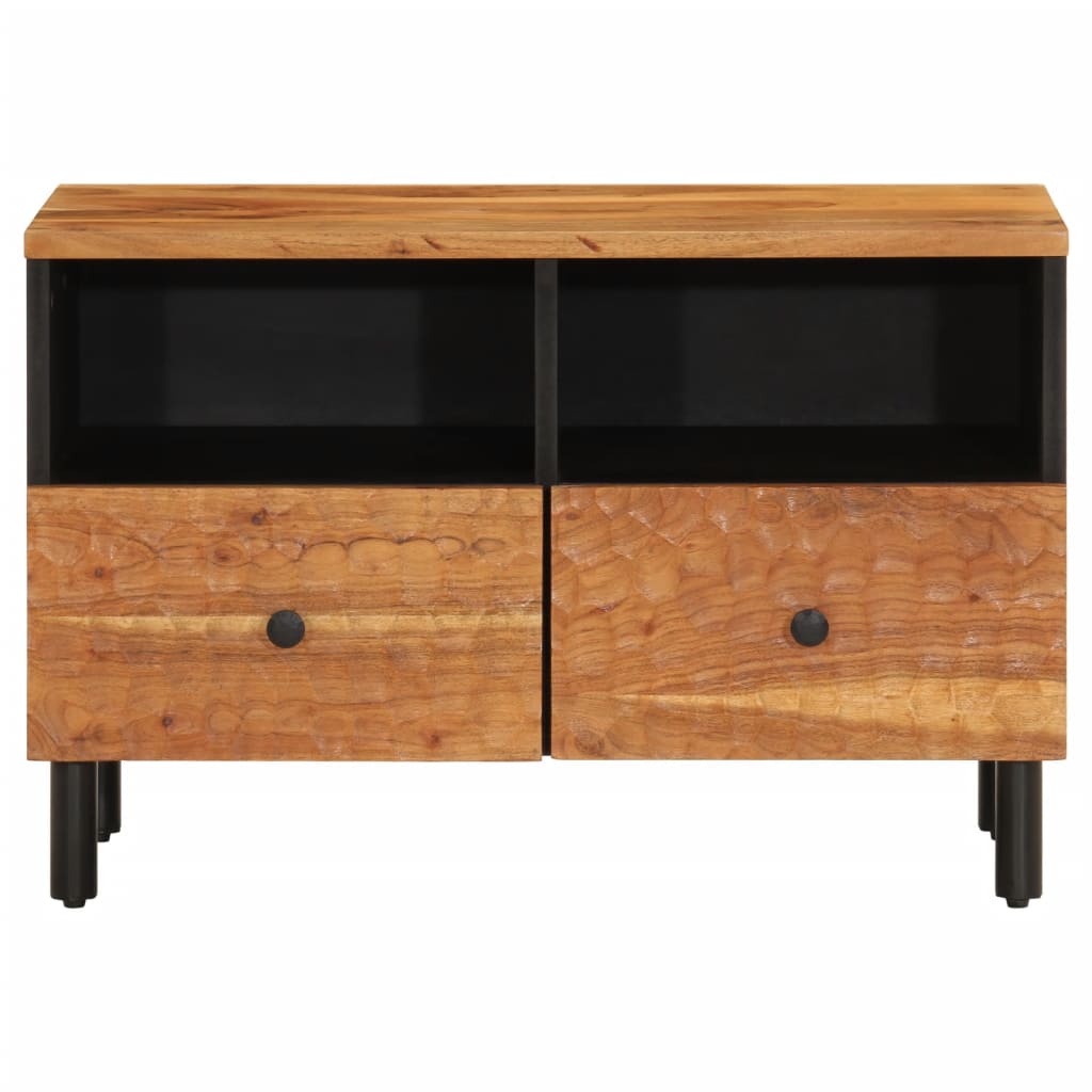 vidaXL Mobile Porta TV 70x33x46 cm in Legno Massello di Acacia