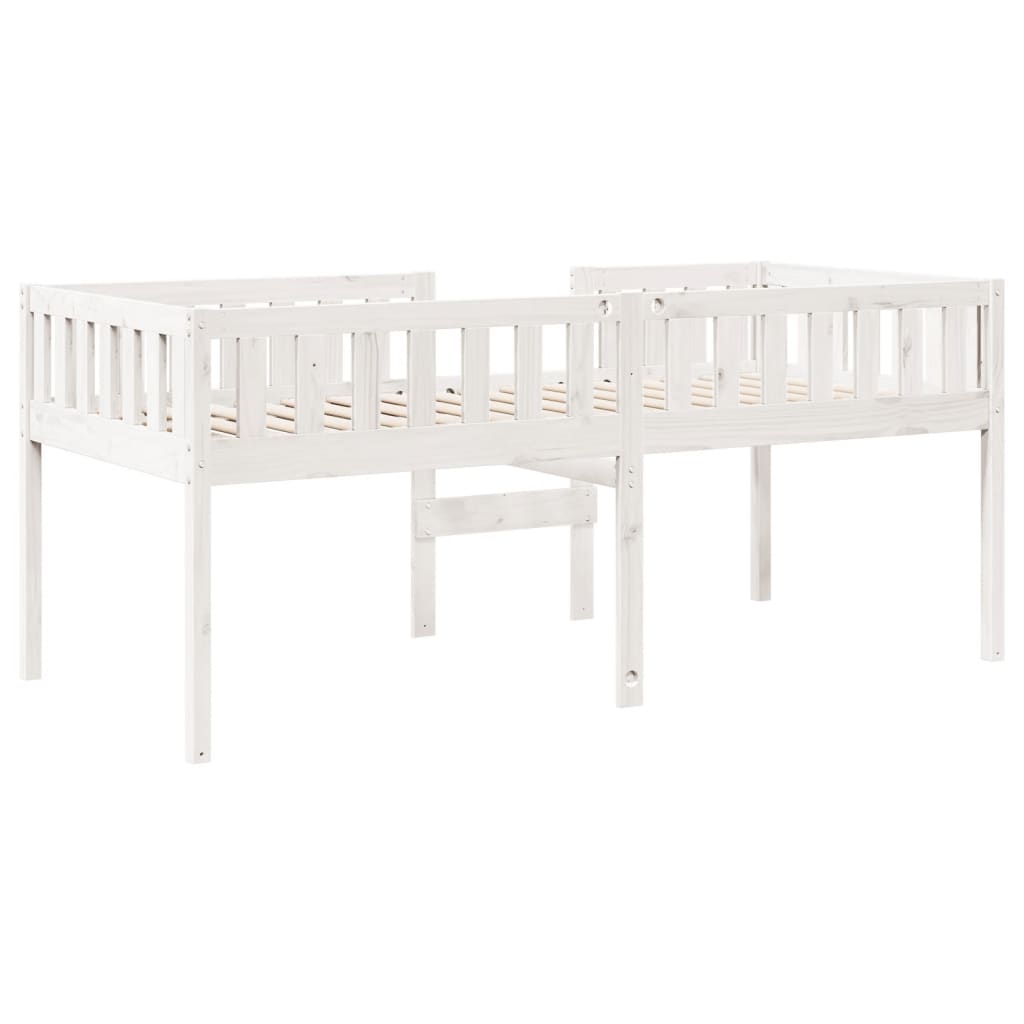 vidaXL Letto per Bambini senza Materasso Bianco 75x190cm Massello Pino