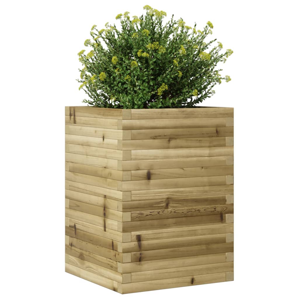 vidaXL Fioriera da Giardino 50x50x68,5 cm in Legno di Pino Impregnato