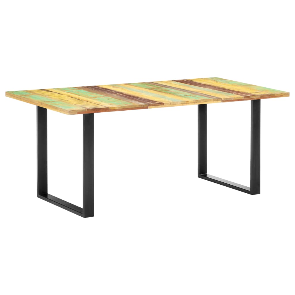 vidaXL Tavolo da Pranzo 180x90x76 cm in Legno Massello di Recupero