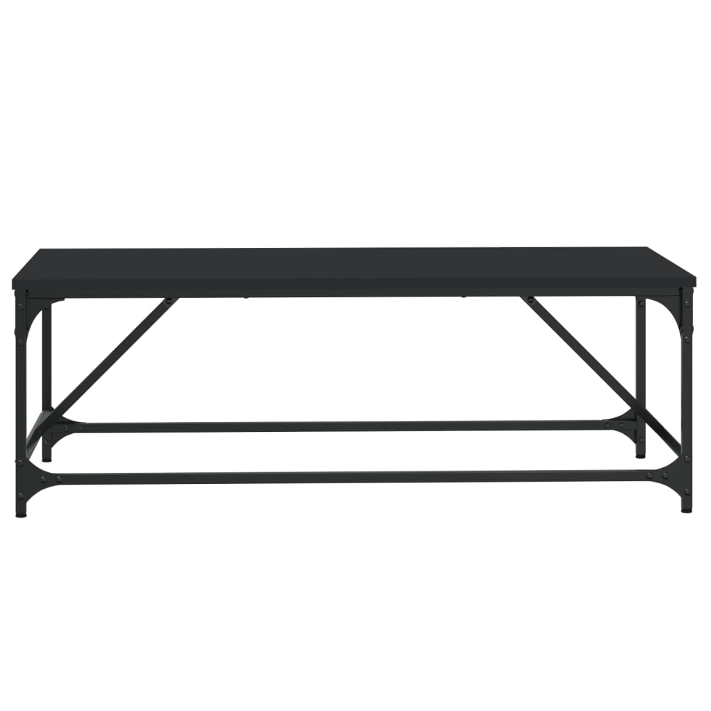 vidaXL Tavolino da Salotto Nero 100x50x35cm Legno Multistrato