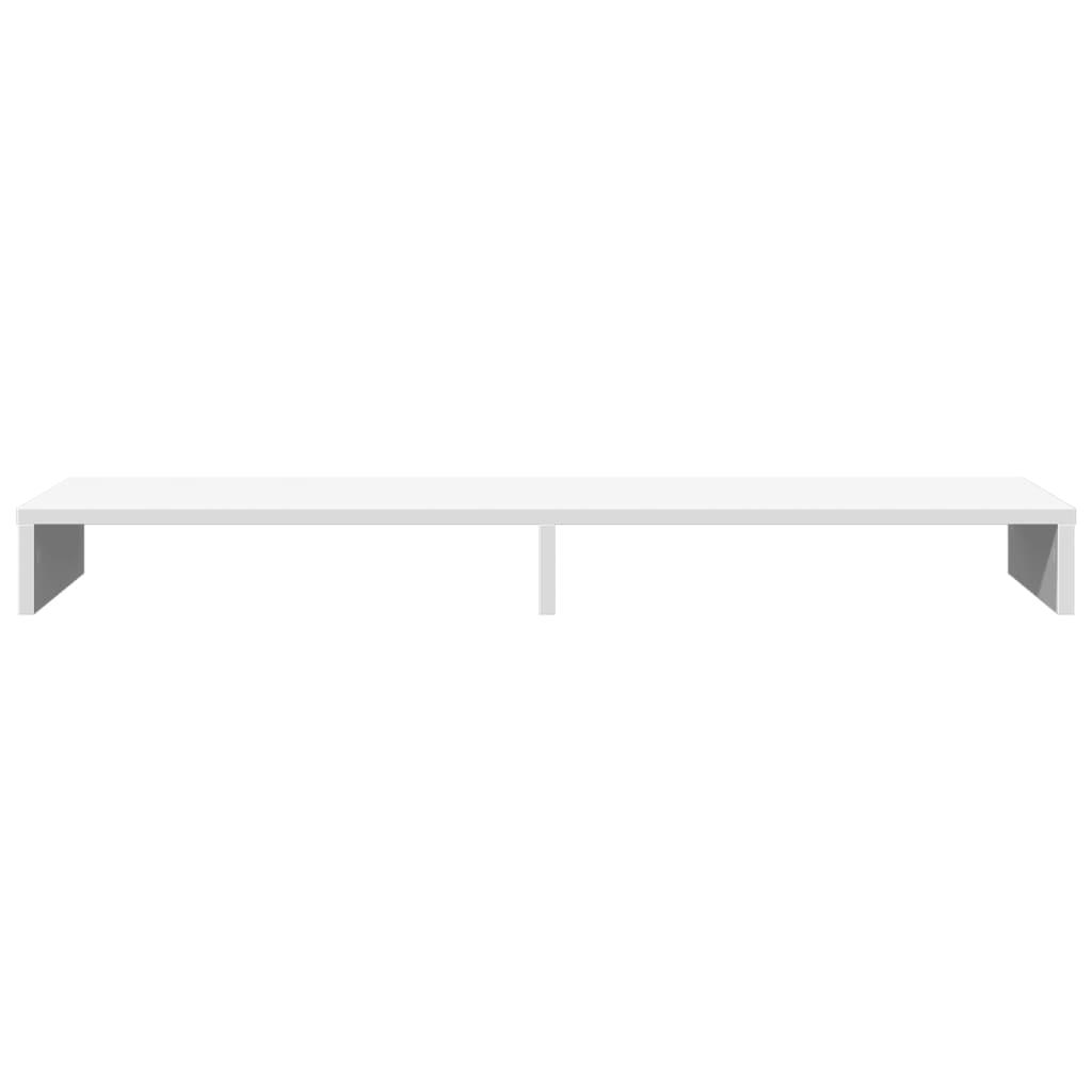 vidaXL Supporto per Monitor Bianco 100x27x10 cm Truciolato