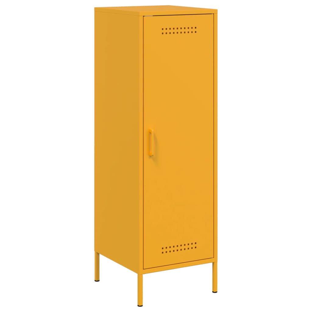 vidaXL Credenza Giallo Senape 36x39x113 cm in Acciaio