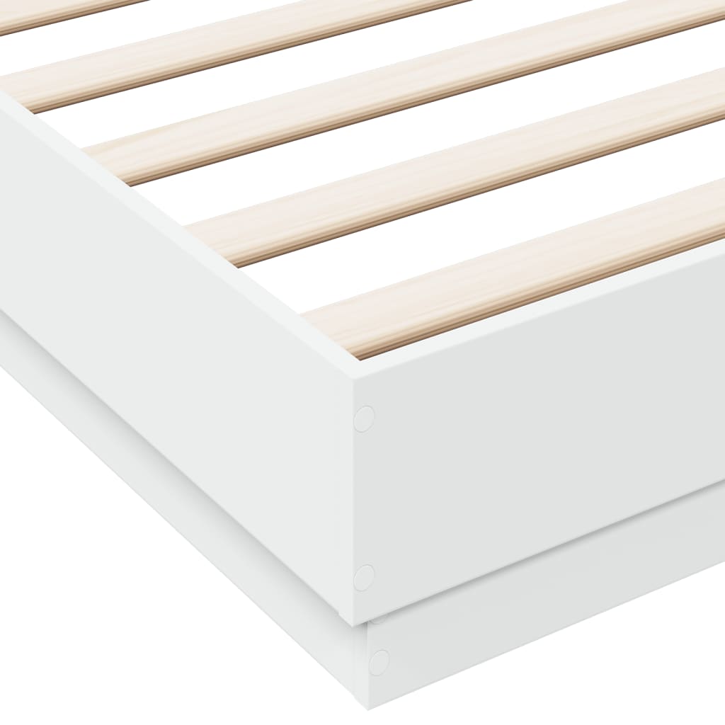 vidaXL Giroletto Bianco 200x200 cm in Legno Multistrato