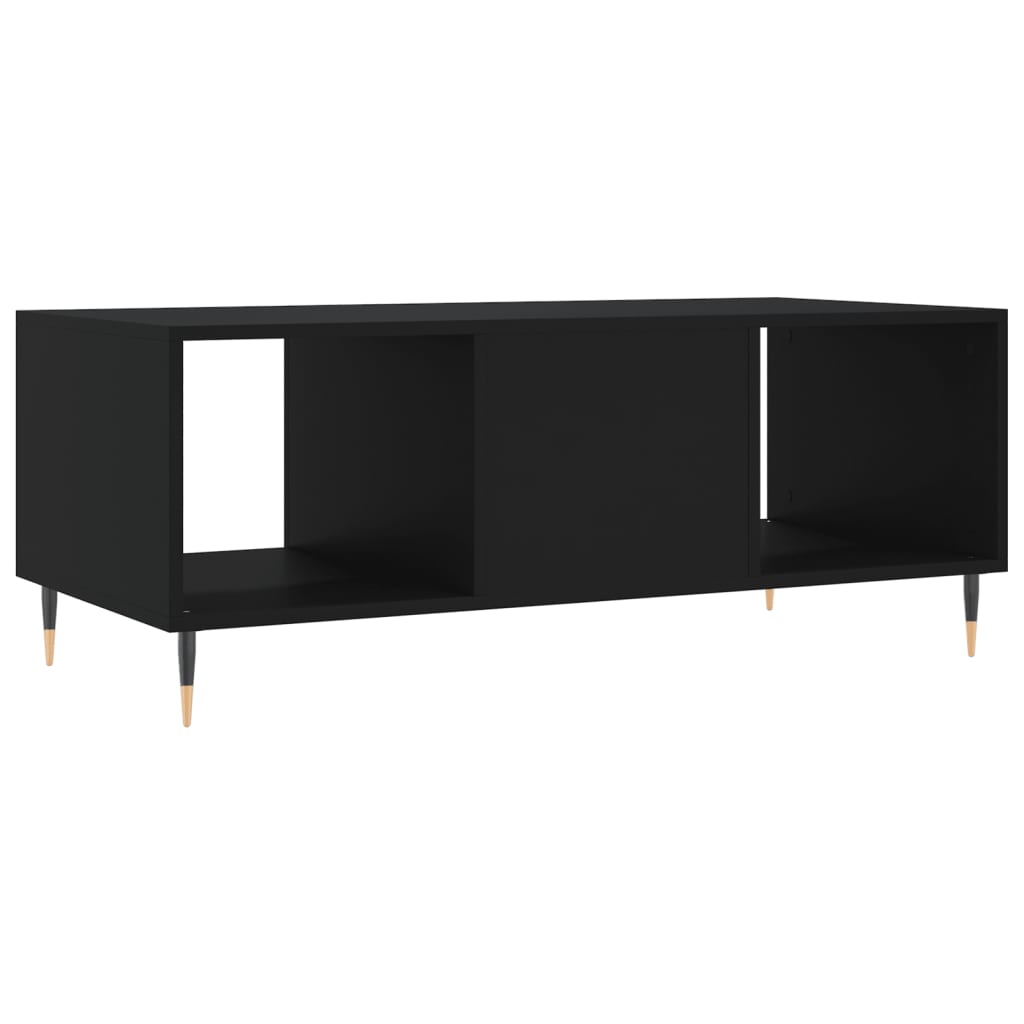 vidaXL Tavolino da Salotto Nero 102x50x40 cm in Legno Multistrato