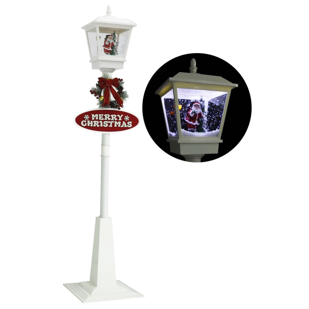 vidaXL Lampione di Natale con Babbo Natale 180 cm LED