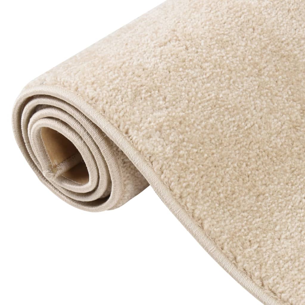 vidaXL Tappeto a Pelo Corto 160x230 cm Beige