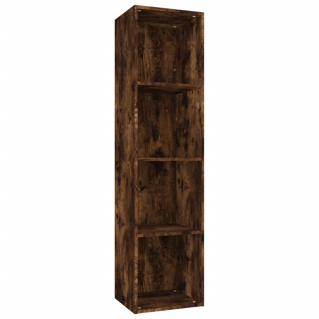 vidaXL Libreria/Mobile TV Rovere Fumo 36x30x143cm in Legno Multistrato