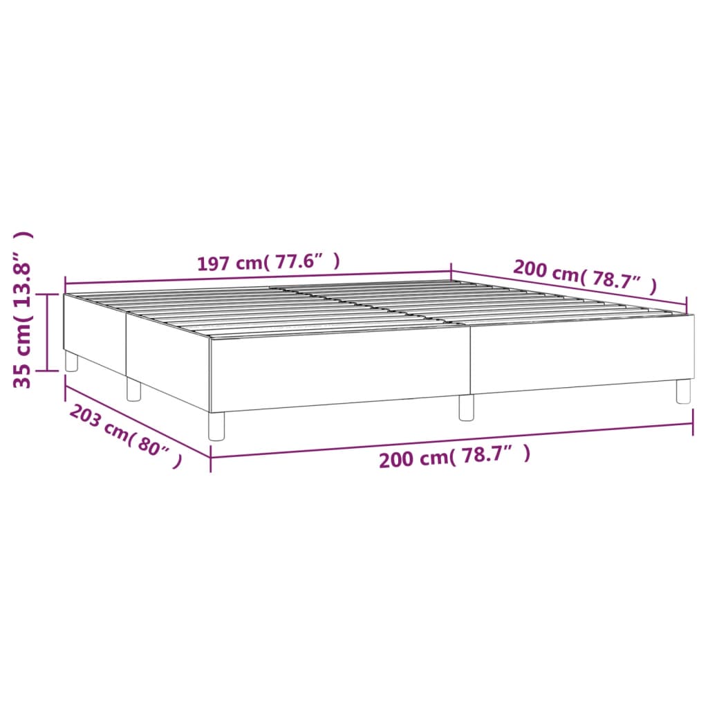 vidaXL Giroletto Blu Scuro 200x200 cm in Velluto