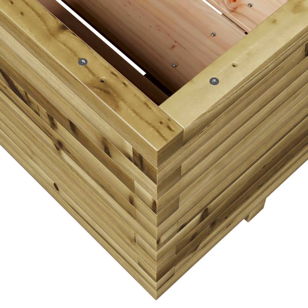 vidaXL Fioriera da Giardino 110x110x49,5 cm Legno di Pino Impregnato