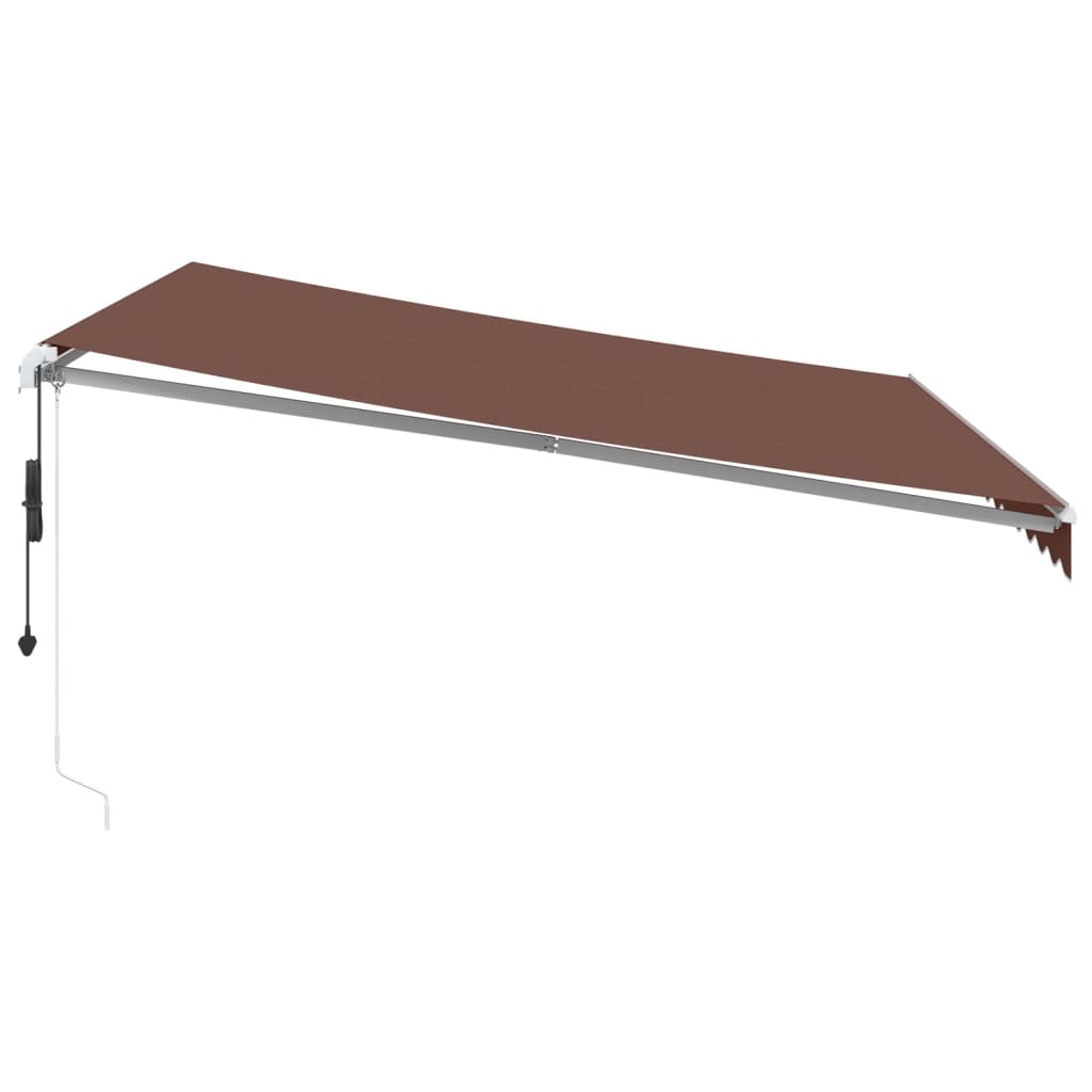 vidaXL Tenda da Sole Retrattile Automatica 400x300 cm Marrone