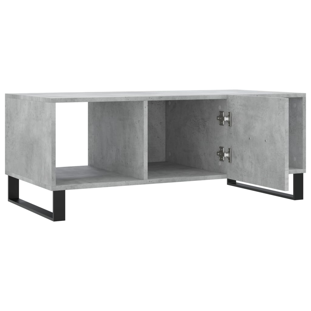 vidaXL Tavolino Salotto Grigio Cemento 102x50x40 cm Legno Multistrato