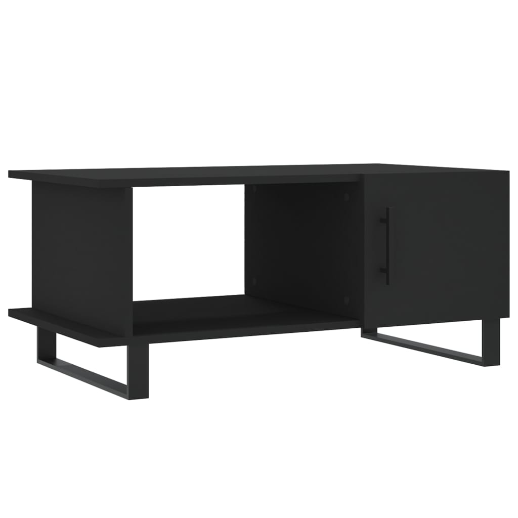 vidaXL Tavolino da Salotto Nero 90x50x40 cm in Legno Multistrato