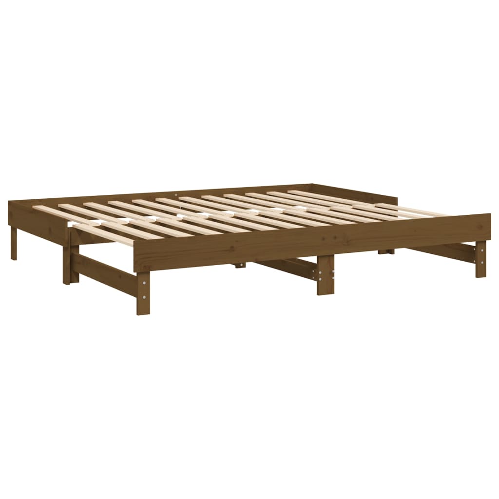 vidaXL Dormeuse Estraibile Ambra 2x(100x200) cm Legno Massello di Pino