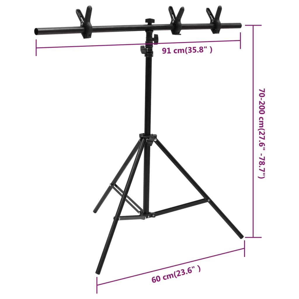 vidaXL Kit per Studio Fotografico con Set Luci, Fondale e Riflettore