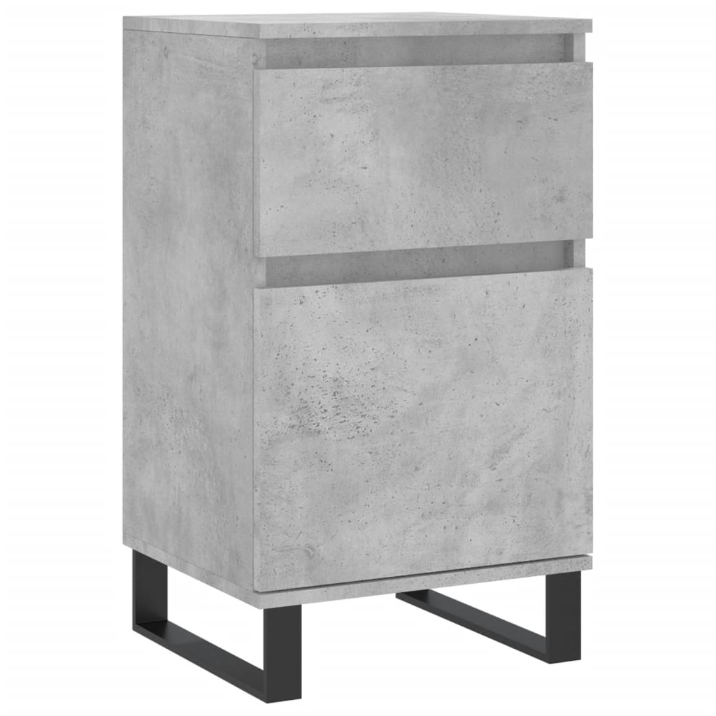 vidaXL Credenza Grigio Cemento 40x35x70 cm in Legno Multistrato