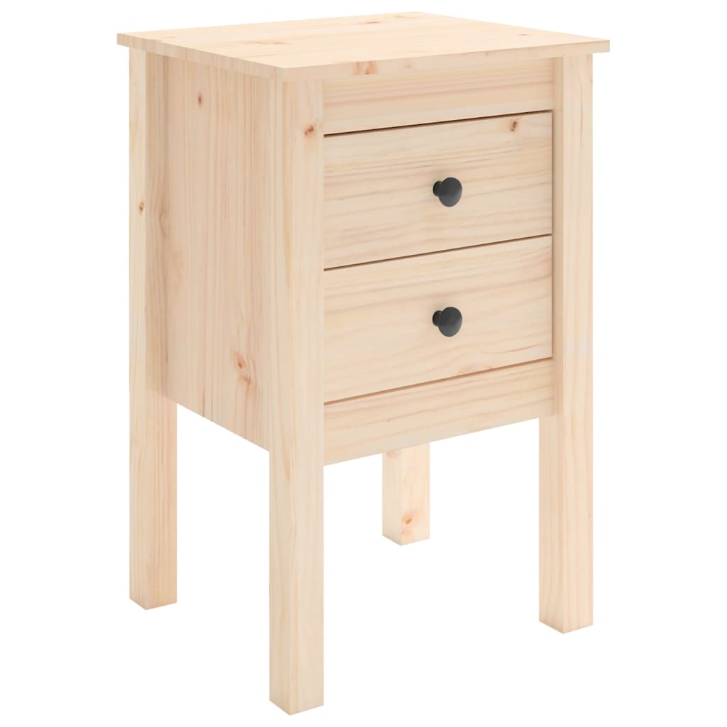 vidaXL Comodino 40x35x61,5 cm in Legno Massello di Pino