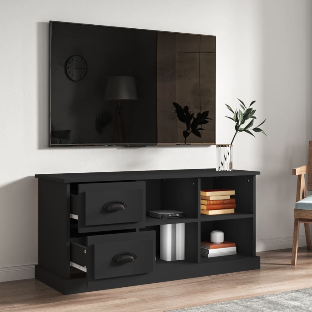 vidaXL Mobile Porta TV Nero 102x35,5x47,5 cm in Legno Multistrato