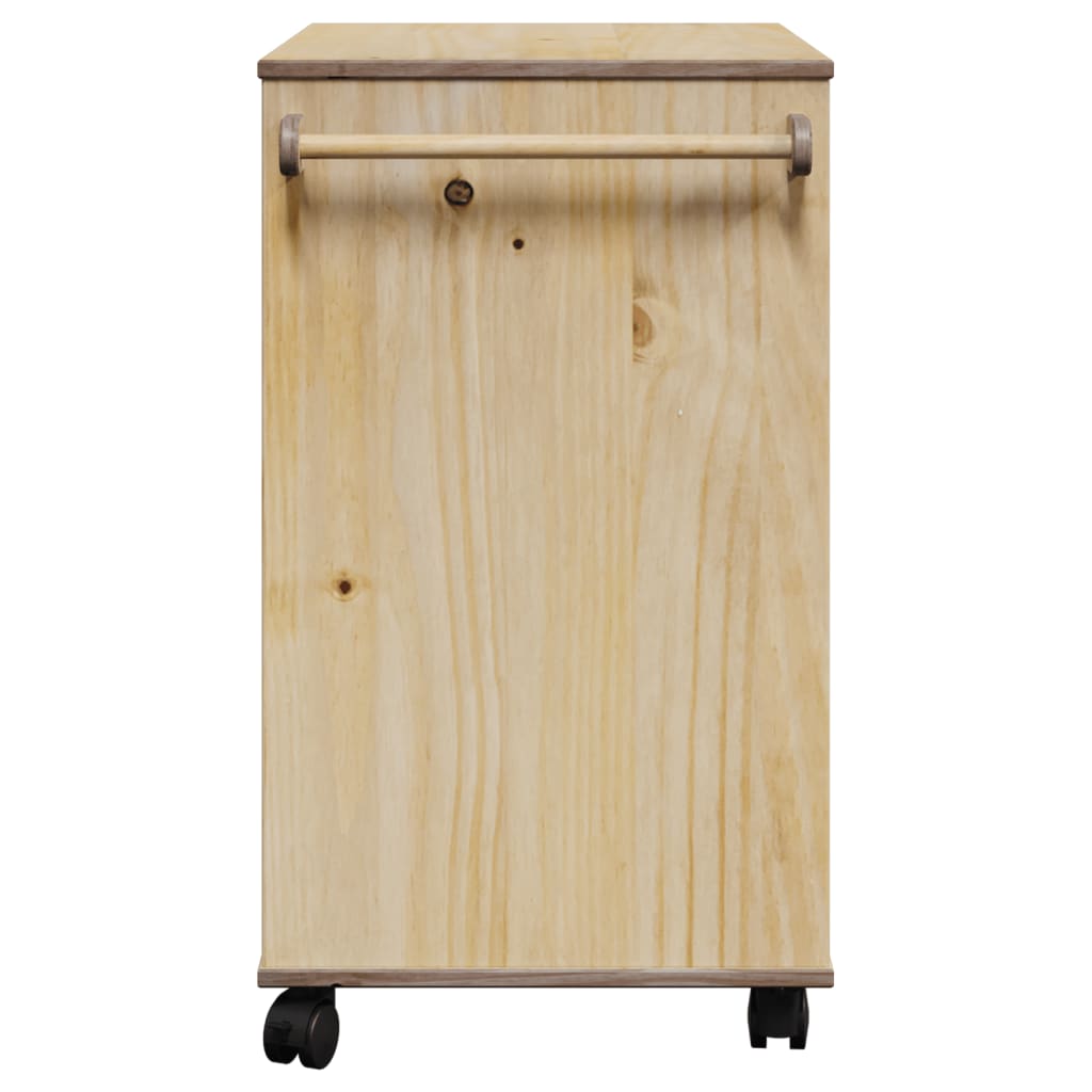 vidaXL Carrello da Cucina OTTA 59x45x80 cm in Legno Massello di Pino