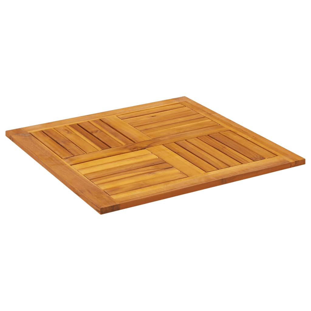 vidaXL Piano per Tavolo 70x70x2 cm Quadrato Legno Massello di Faggio