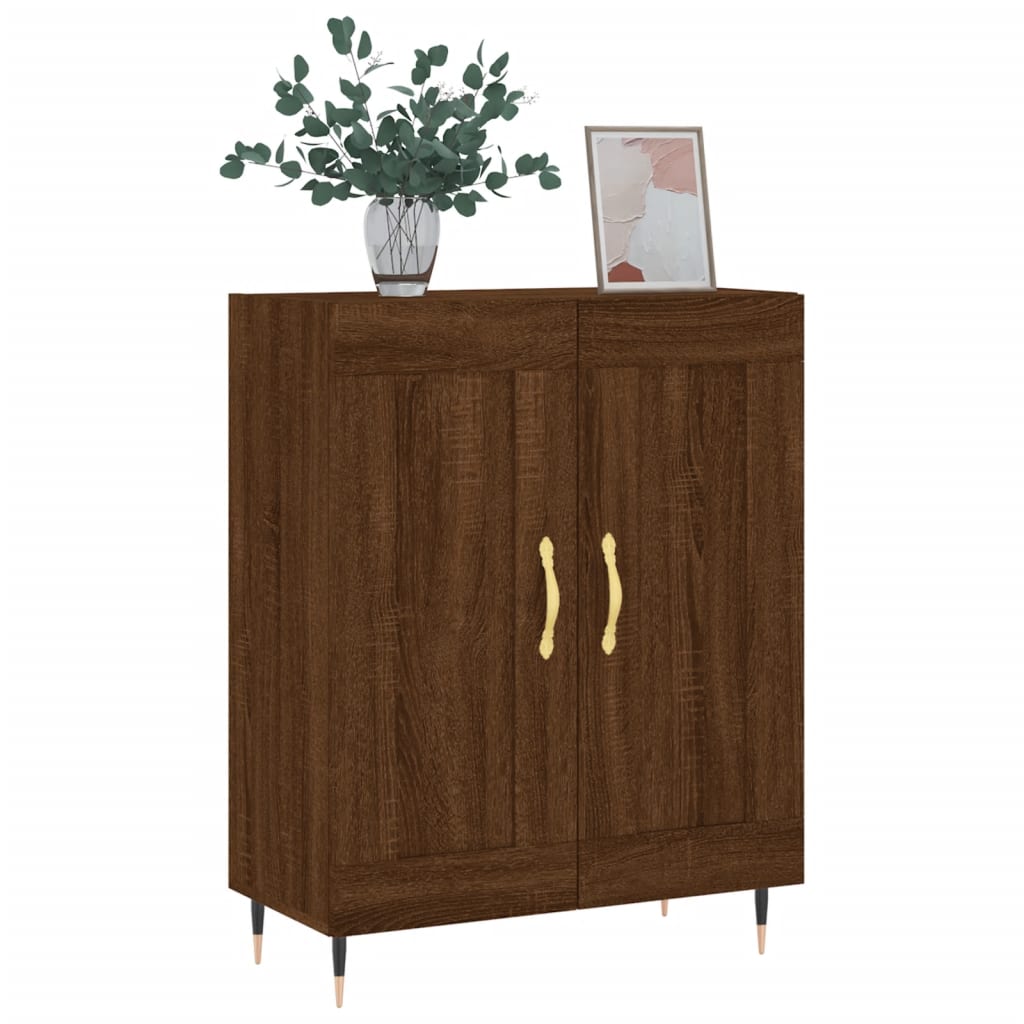 vidaXL Credenza Rovere Marrone 69,5x34x90 cm in Legno Multistrato