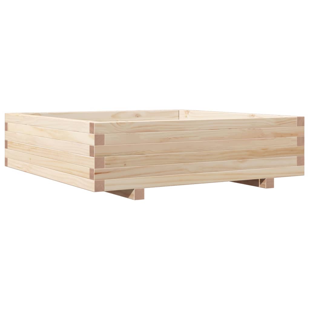 vidaXL Fioriera da Giardino 90x90x26,5 cm in Legno Massello di Pino