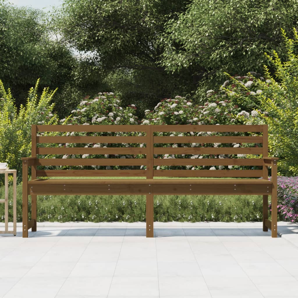 vidaXL Panca da Giardino Ambra 203,5x48x91,5 cm Legno Massello di Pino