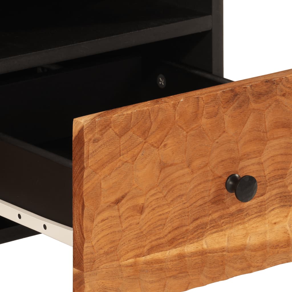 vidaXL Mobile Porta TV 70x33x46 cm in Legno Massello di Acacia