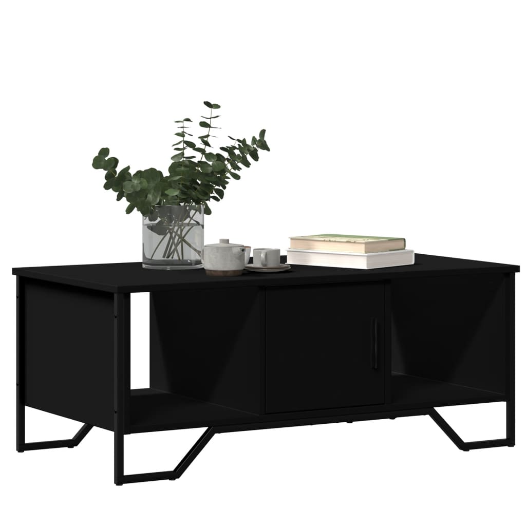 vidaXL Tavolino da Salotto Nero 100x51x40 cm in Legno Multistrato