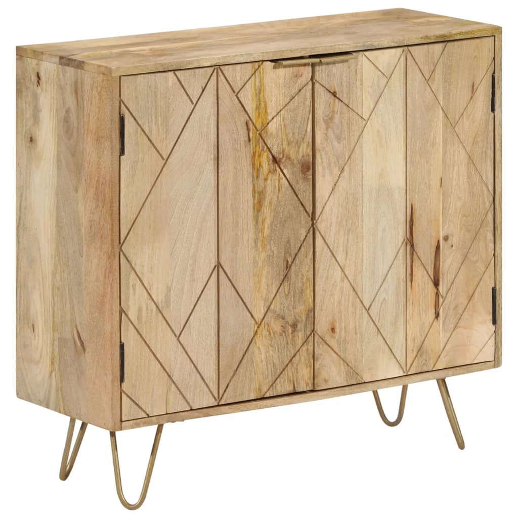 vidaXL Credenza 80x30x75 cm in Legno Massello di Mango