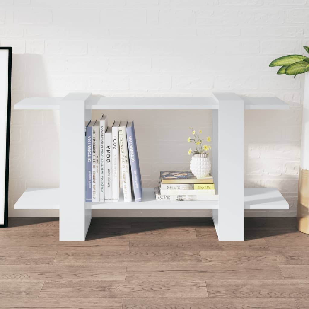 vidaXL Libreria Bianca 100x30x51 cm in Legno Multistrato